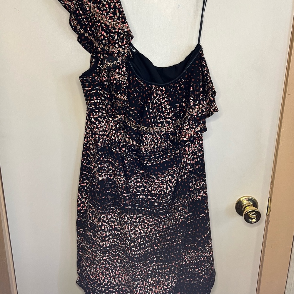 Apt. 9 One Shoulder Ruffled Cocktail Dress, Size L